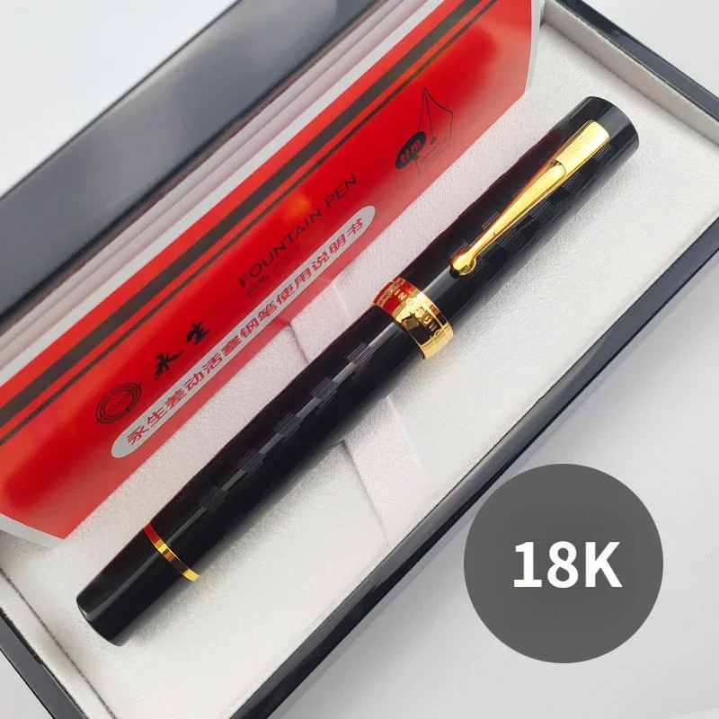 Yongsheng 600 золотой зажим Junfeng 18k Золотая Ручка 40 амортизирующий наконечник немецкий