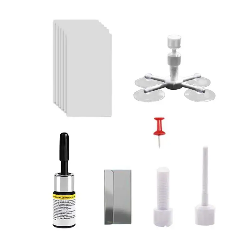 

Automotive Glass Repair Kit Crack Windshield Kit Auto Windscreen Repair Tool Portable Glass Repair Tools For Suvs Cars Trucks
