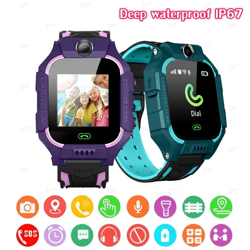 

2023 Children's Smart Watch Kids Phone Watch Smartwatch For Boys Girls With Sim Card Photo Waterproof IP67 Gift For IOS Android