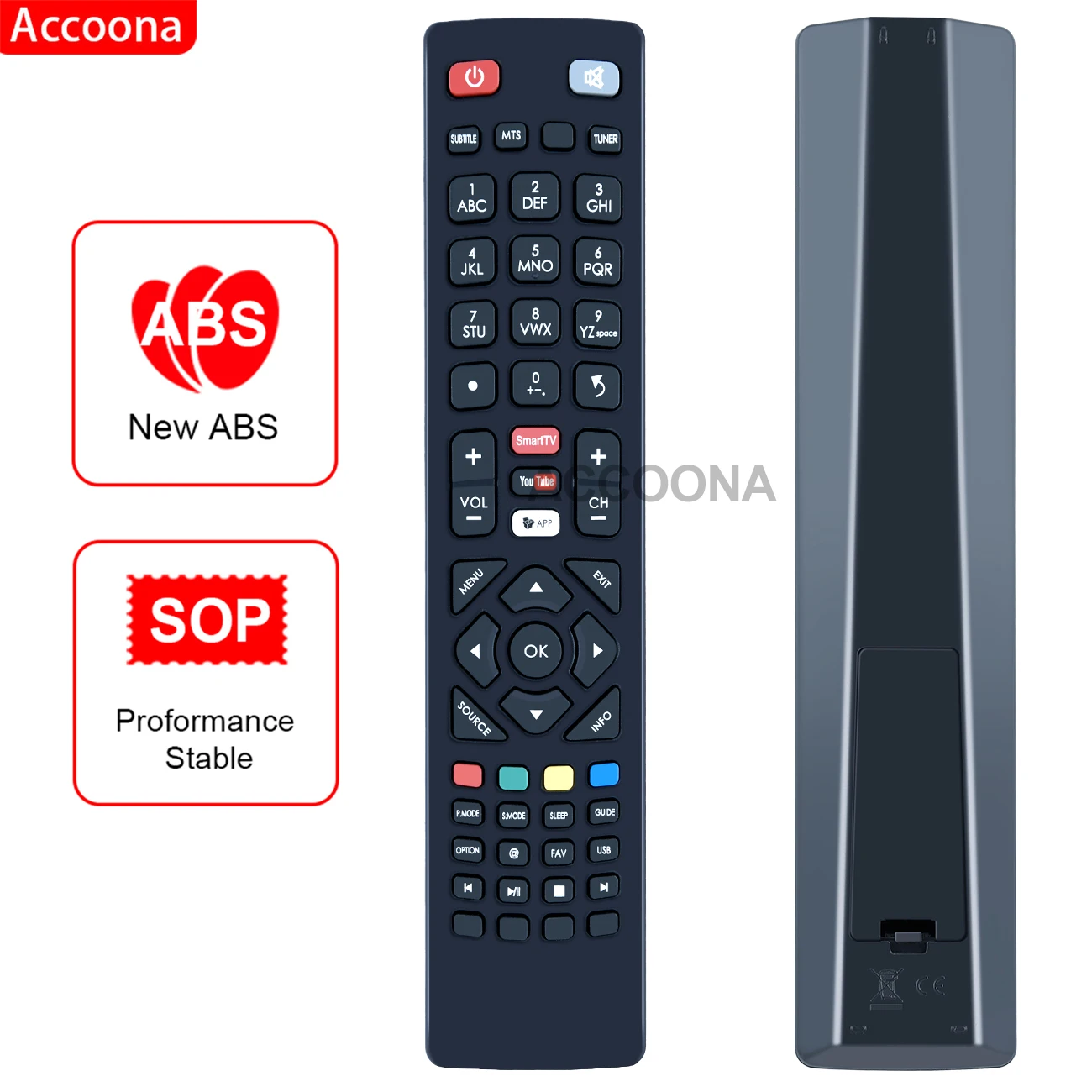 

Accoona New Remote Control ER-52401 for Blaupunkt Challer Smart LCD TV Remote Control 06-554W49-TY01X