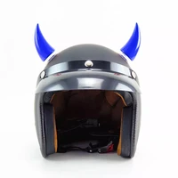 1pcs car motorcycle helmet devil horn cute cat ears decoration motocross full face off road helmet decoration car accessories