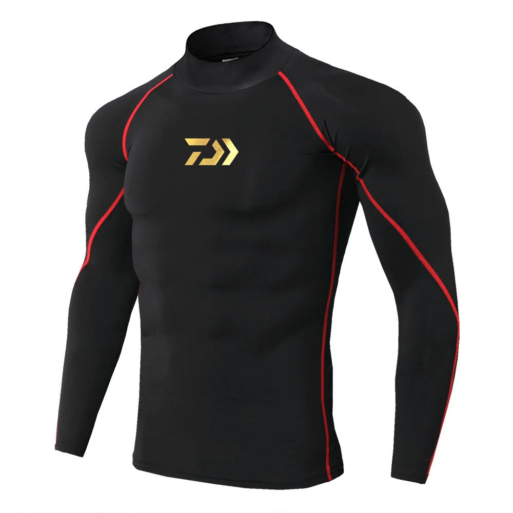 

2023 Fishing Shirt Long-sleeved T-shirt Tight-fitting T-shirt Top Jogging Compression Quick-drying T-shirt Fishing Clothes