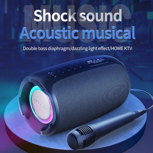 Zealot S61 Portable Bluetooth Speaker Double Diaphragm Wireless Subwoofer Waterproof Outdoor Sound Box Stereo Music Surround 2