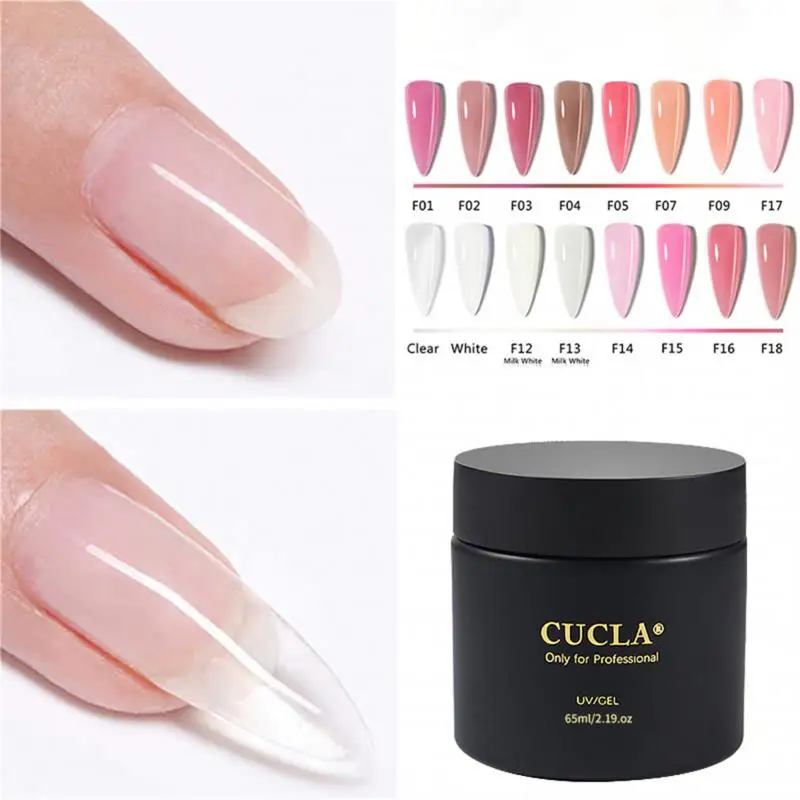 60ml Nail Extension Gel Nail Art Design Nail Tips Gel Nail Accessories Crystal Extension Gel Clear White Pink Nail Gel Manicure