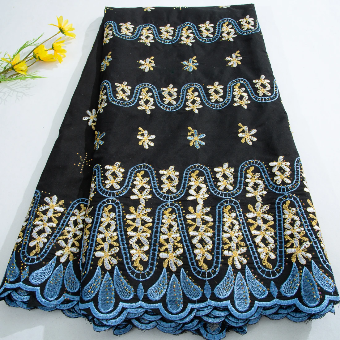 Оригинальная африканская кружевная ткань 2024 новейшая Высококачественная сухая