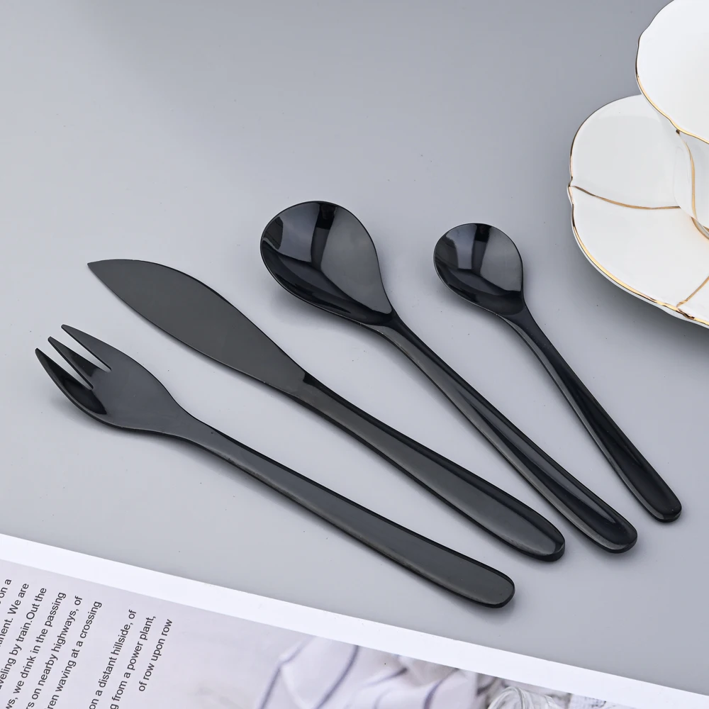 Conjunto 6 Colheres De Chá HornTide - Aço Inoxidável Espelhado, 14cm