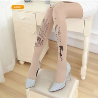 womens pantyhose sexy stockings velvet seamless pantyhose socks print nylon tattoo stockings designer luxury tights for a girl