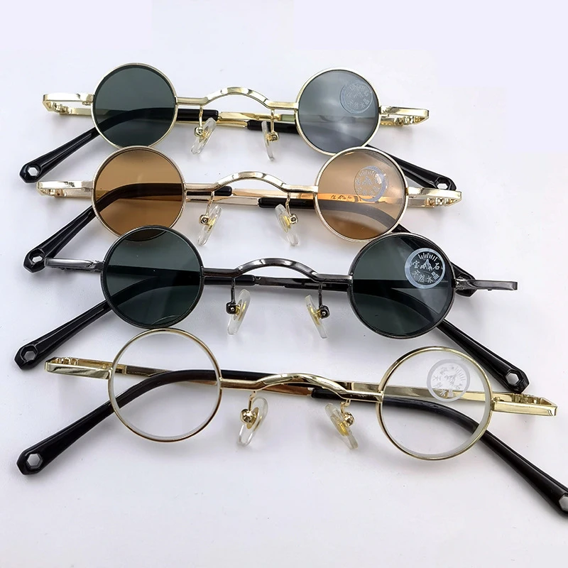 Солнцезащитные очки с хрустальным камнем мужские стеклянные без оправы