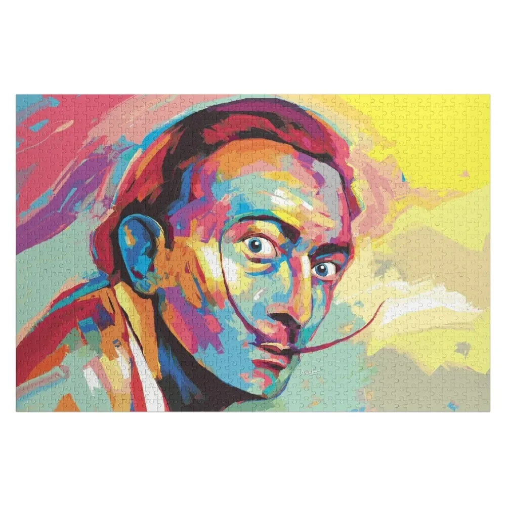 Пазл с портретом Сальвада Дали персонализированная игрушка пазл на заказ