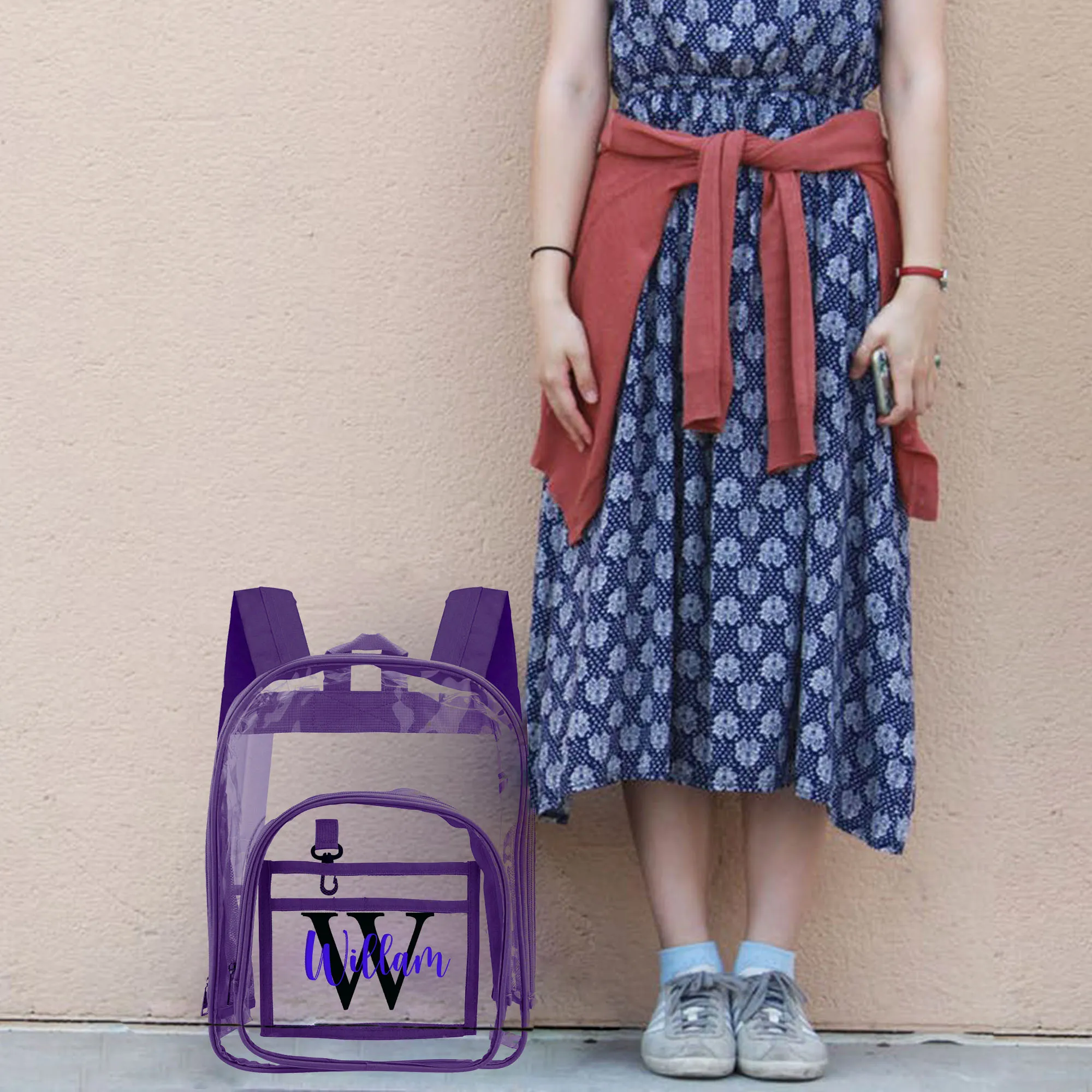 Рисунок 5 - Персонализированный прозрачный рюкзак с именем