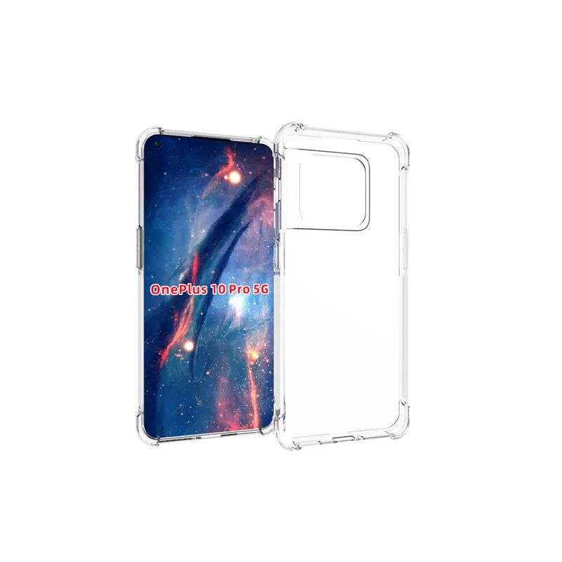 

For Oneplus 10 5G mobile phone case transparent all-inclusive TPU four-corner anti-fall silicone protective cover soft