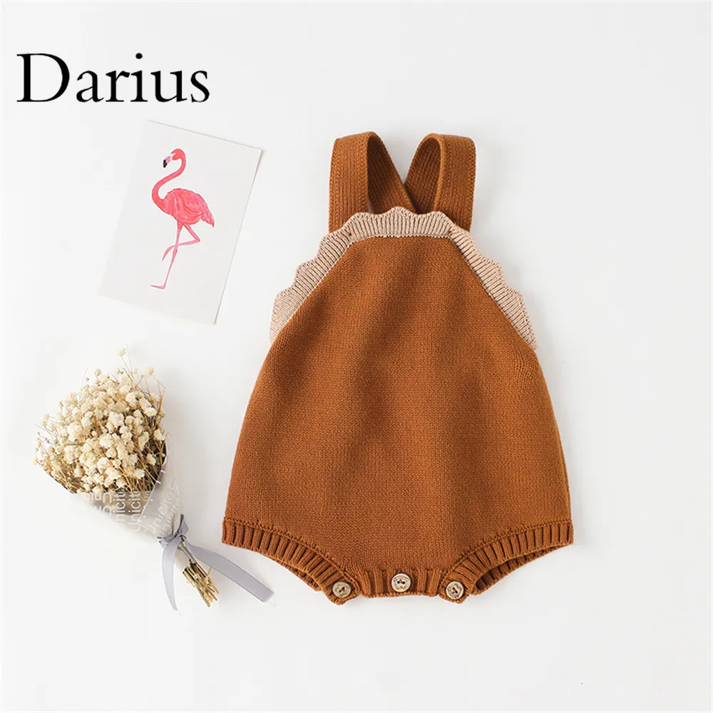 

spring autumn newborn boy girl romper knited thick warm sweater rompers playsuits jumpsuits for infants