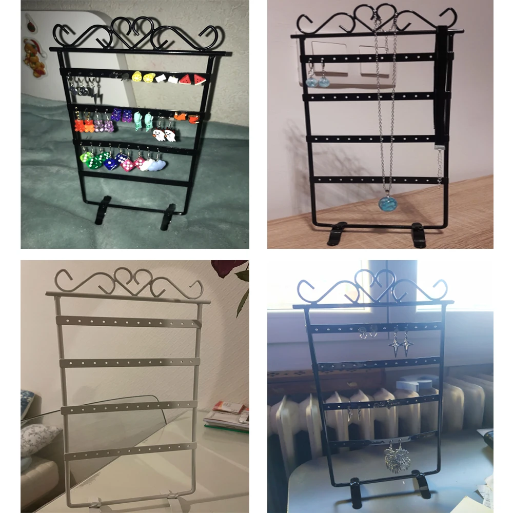 Подвесная стойка для серег с 48 отверстиями прочная устойчивая металлическая