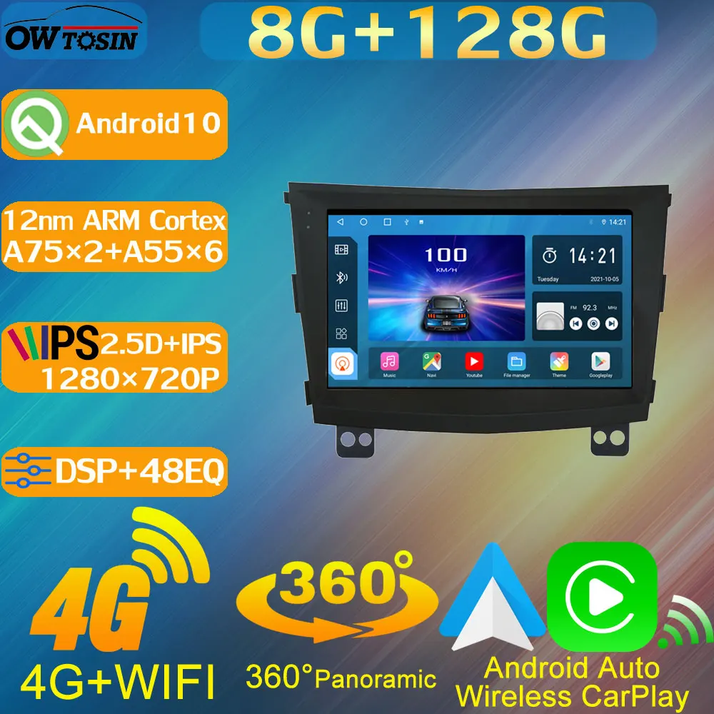 8 ядер + 128G Android 10 Автомобильный мультимедийный блок для SsangYong Tivoli LUVi 2015-2019 GPS Радио