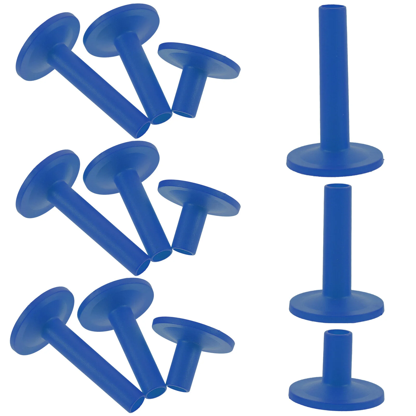 

12 Pcs Replacement Set Plastic Cymbal Sleeves Drum Kit Accessories Stand Supplies Tube Short