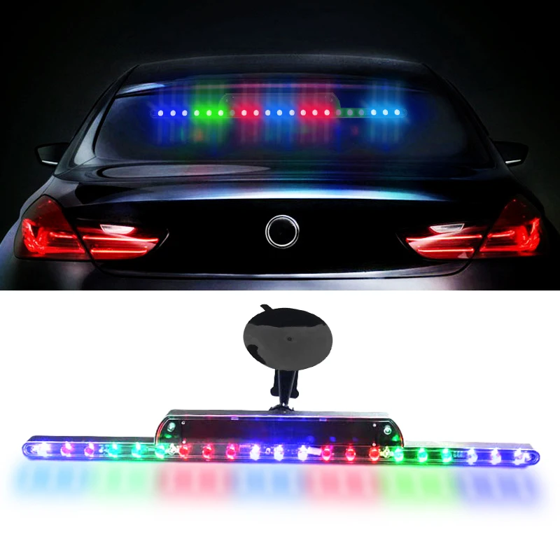 

Car LED Lights Solar Warning Light Anti-rear-end Lights for Lamborghini Volkswagen VW Audi Volvo BMW M Mercedes Benz AMG Toyota
