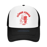 funny doner kebab baseball cap summer fashion breathable mesh caps unisex sun protection fishing hats adjustable snapback hat