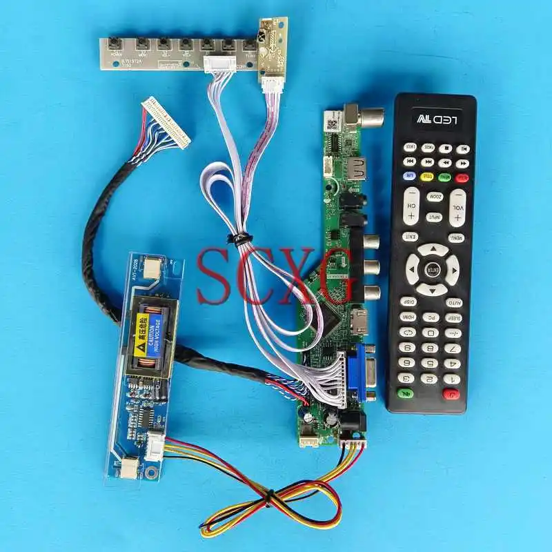 

Плата контроллера экрана ЖК-дисплея подходит для HSD190MEN4 LM190E08 1280*1024 30 Pin LVDS DIY Kit 19 "VGA AV USB HDMI-совместимость 2CCFL