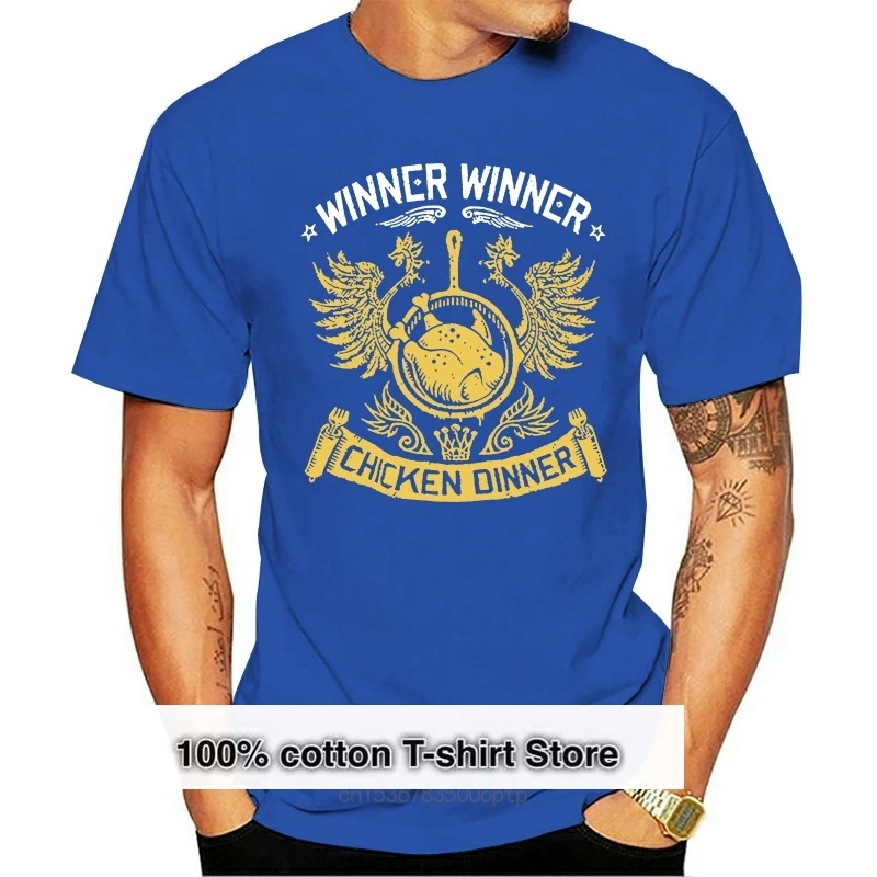 Playerunknowns Battlegrounds T-shirt PUBG Winner Winner Chicken Dinner Tee 100% cotton tee shirt  tops wholesale tee