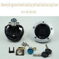 for suzuki motorcycle ignition switch lock key set fuel tank gas cap cover gsxr 600 750 1000 gsf sfv sv dl 650 1200 1000 parts