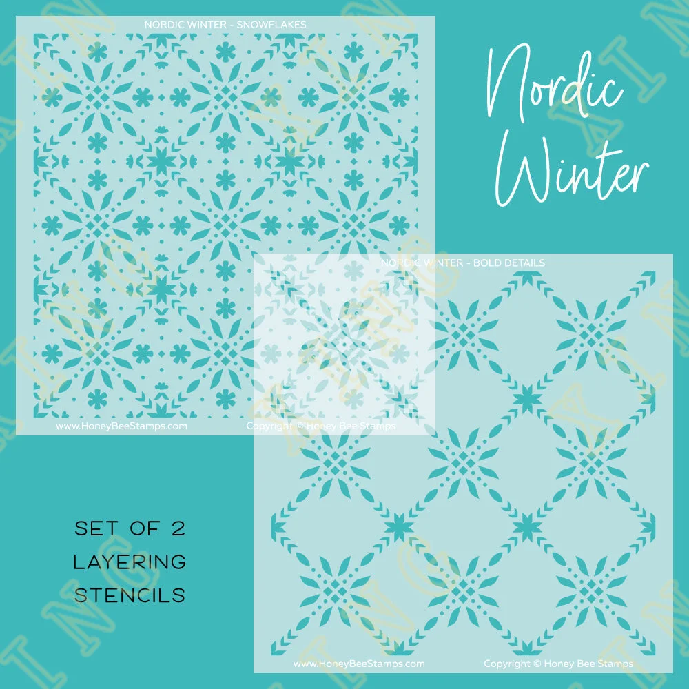 

Newest Nordic Winter Decor Diy Layering Stencils Graphics Painting Scrapbooking Stamp Ornament Album Embossed Template Reusable