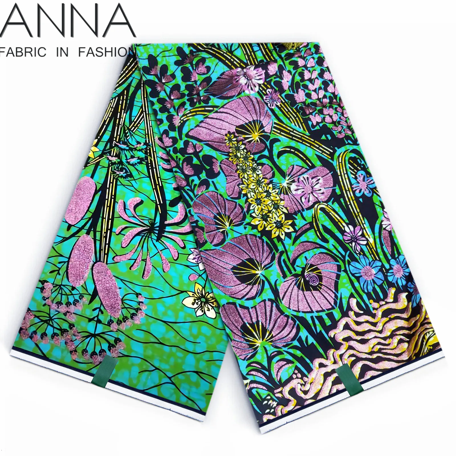 Grand Super 100% хлопок африканская восковая ткань высокое качество Анкара с принтом 6