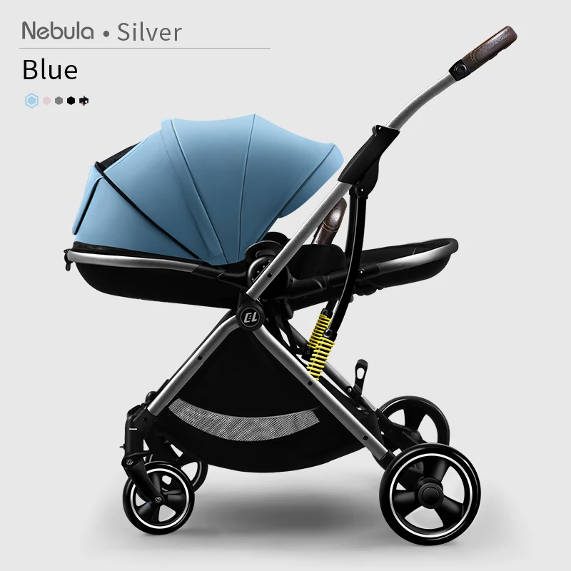 

Baby Stroller 3 In 1 Portable Pram Kids Lightweight High Landscape Aluminum Frame Baby Carriage With Carseat For Newborn
