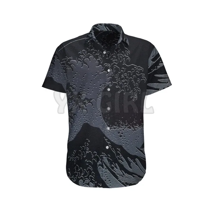 Samurai Warrior Red Flower Hawaiian Shirt 3D All Over Printed Hawaiian Shirt Men's For Women's Harajuku Casual Shirt Unisex