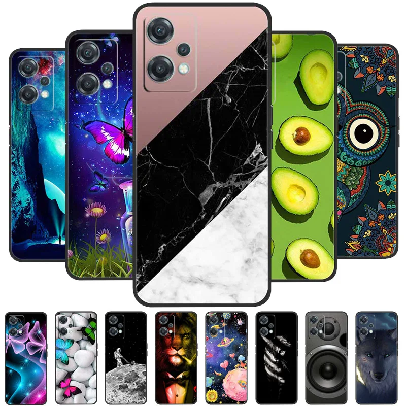 Чехол мраморный из мягкого силикона для OnePlus Nord CE 2 Lite 5G для One Plus Cover CE2 Protective Funda.