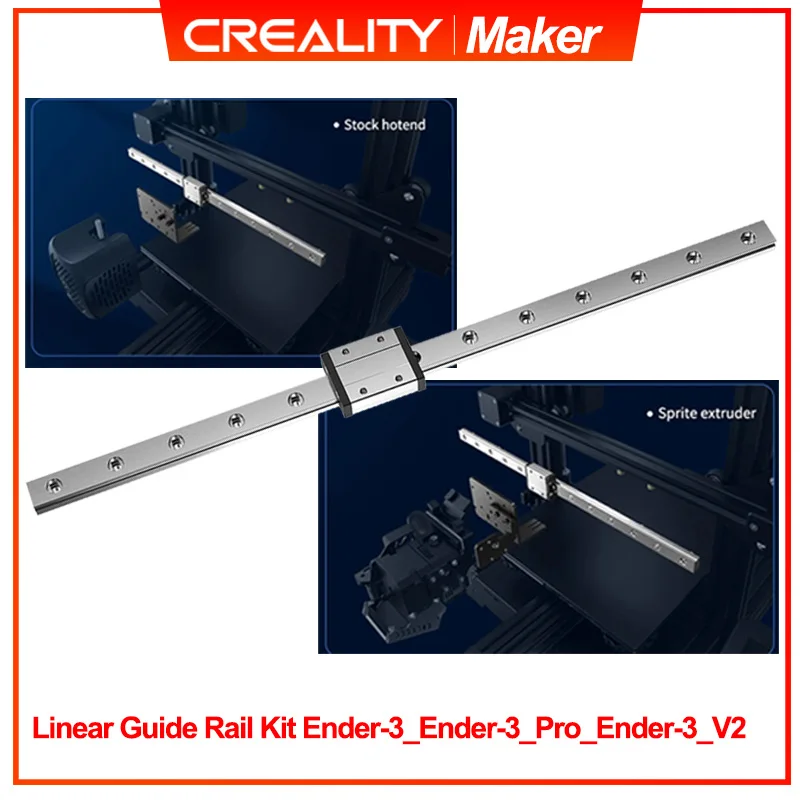 

In Stock Creality Linear Guide Rail Kit 3D Printer Parts High Precision Printing Speed for Ender-3/Ender 3 V2 Ender3 Pro 320MM