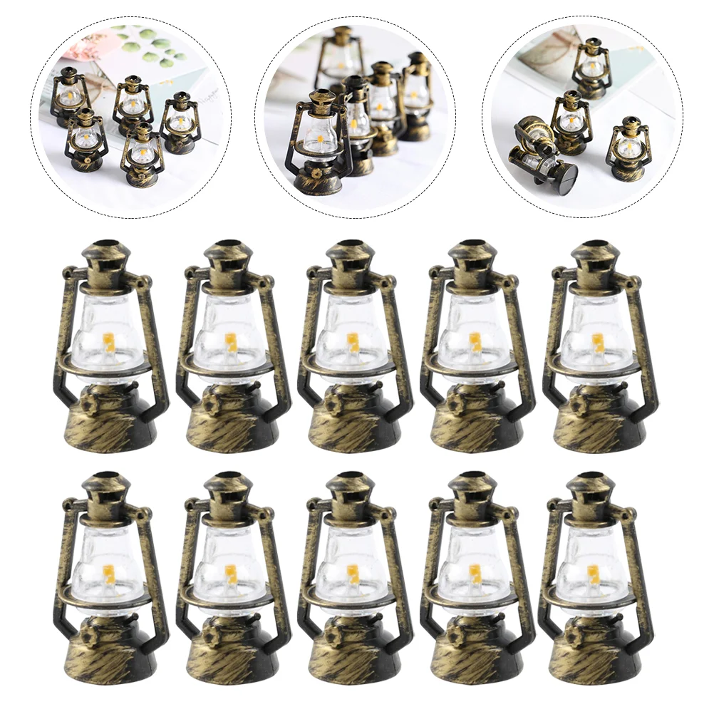 

Домашние керосиновые лампы, миниатюрные керосиновые модели миниатюрных фонарей в стиле ретро, домашние лампы, имитация пластиковых фотографий, реквизит