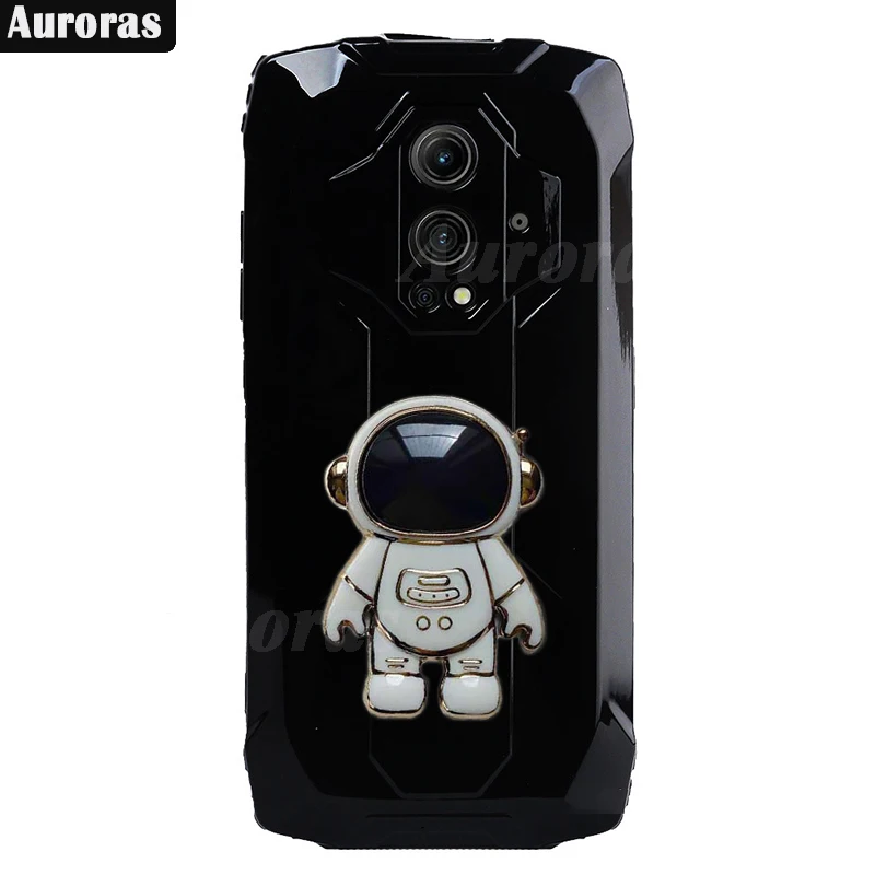 Auroras для Blackview BV9300 фото с держателем астронавта зеркальный Гладкий силиконовый