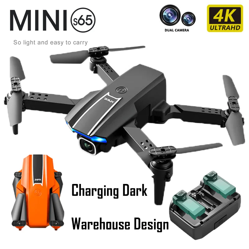 

Новинка Дрон S65 4k HD FPV двойная камера летательный аппарат Складная радиоуправляемая летательная антенна Квадрокоптер праздничный подарок детские игрушки