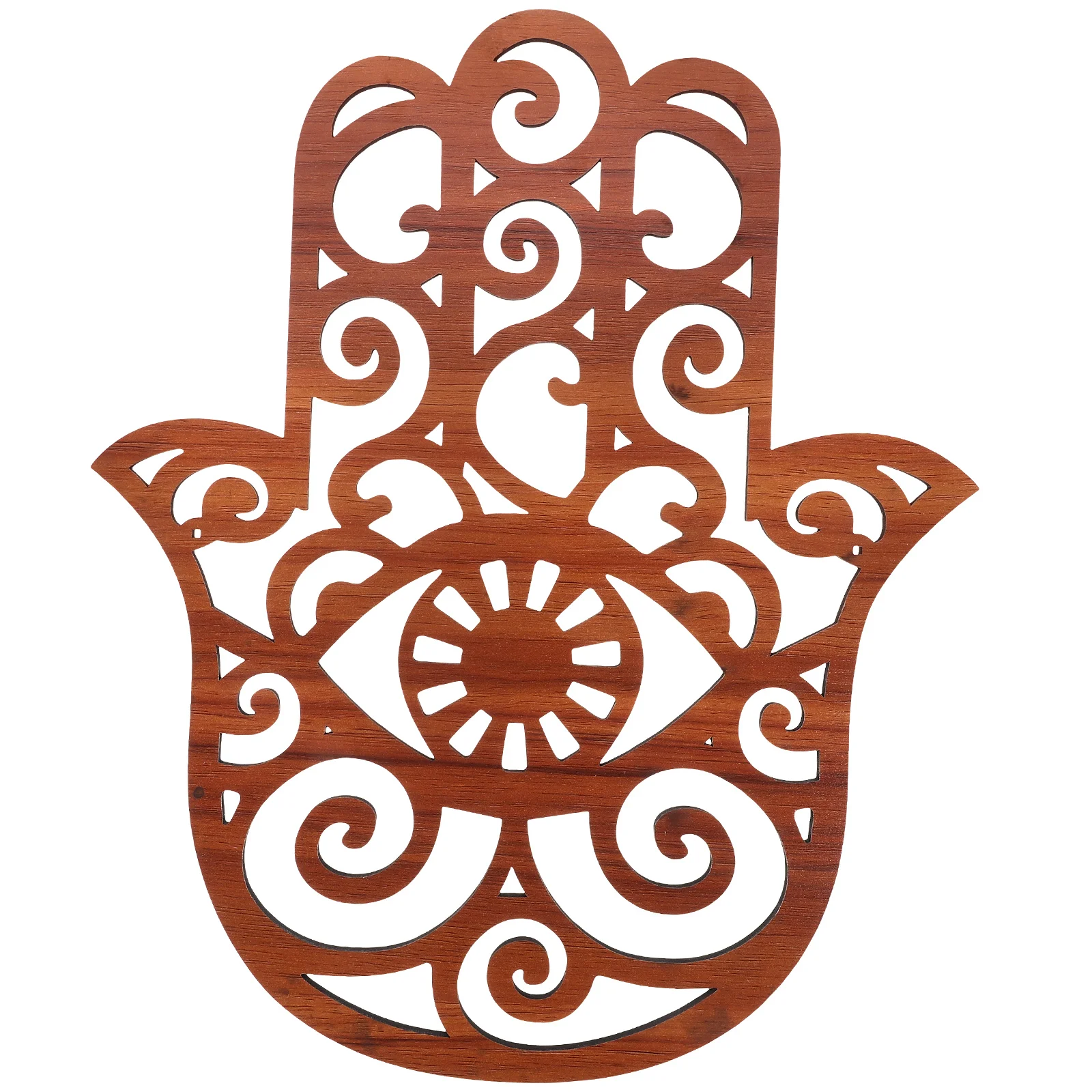 Настенное украшение для дома от сглаза рука Хамсы висит пальмового орнамента