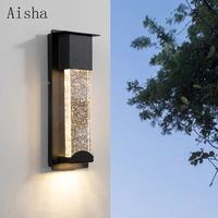Outdoor Waterproof Wall Lamp LED Modern Sconce for Home Balcony Corridor Villa Courtyard Exterior Garden Induction Wall Lamp