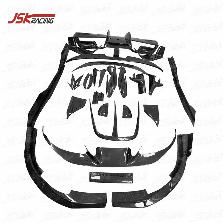 M стиль сухое углеродное волокно половина тела комплекты для 2015-2018 FORFERRARI 488