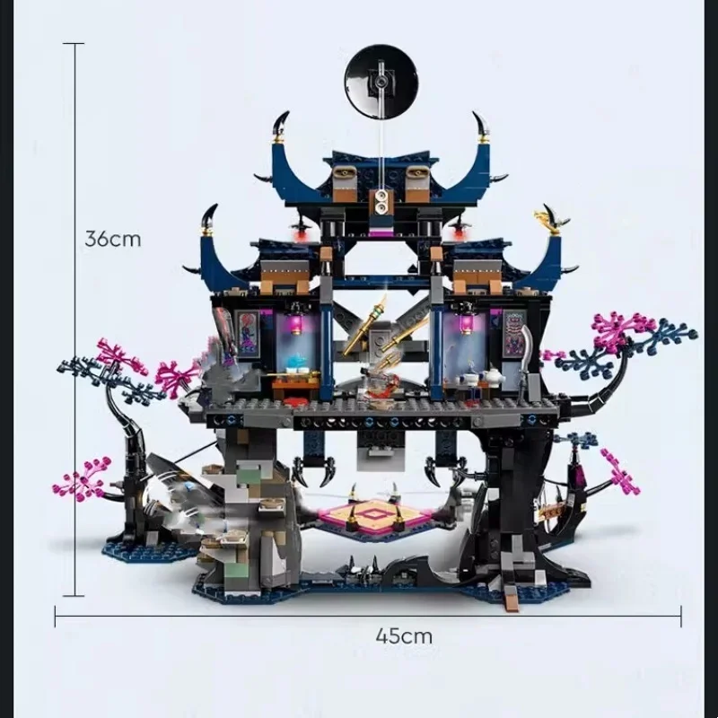 Креативные Строительные Блоки MOC Маска Ниндзя Волк Dojo Shadow Строительный Набор