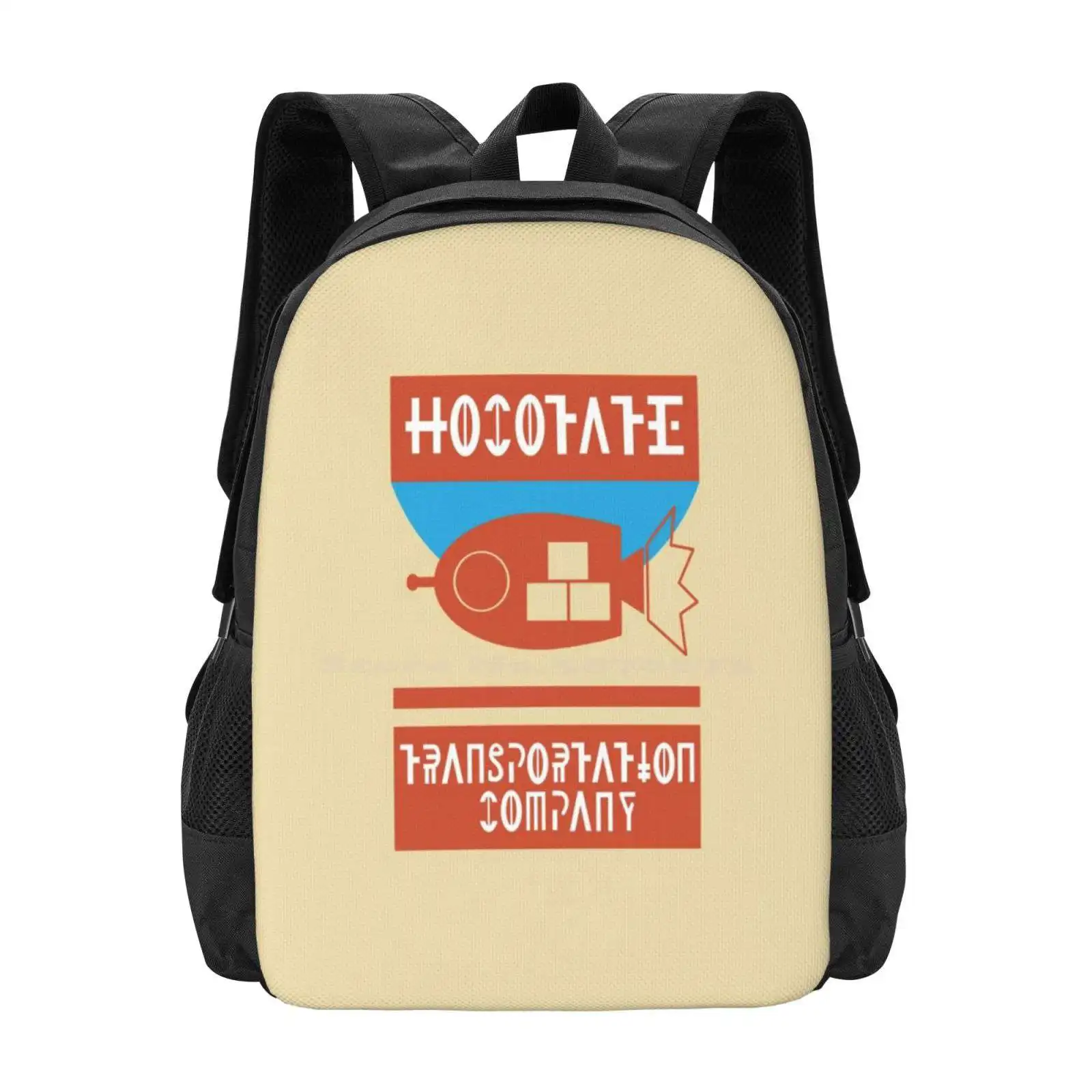 Hocotate Freight Pattern Design Bagpack School Bags Gamecube Wii Pikmin 2 Olimar Hocotate Frieght Smash Bros