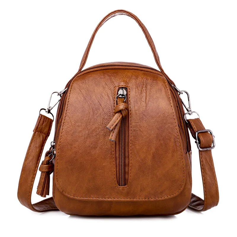 

MONNET CAUTHY New Arrival Bag Solid Color Zipper PU Backpacks