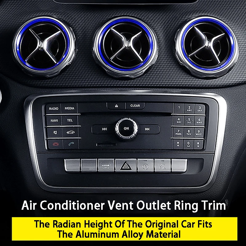 5 шт. автомобильные наклейки на вентиляционное отверстие кондиционера Mercedes Benz A B