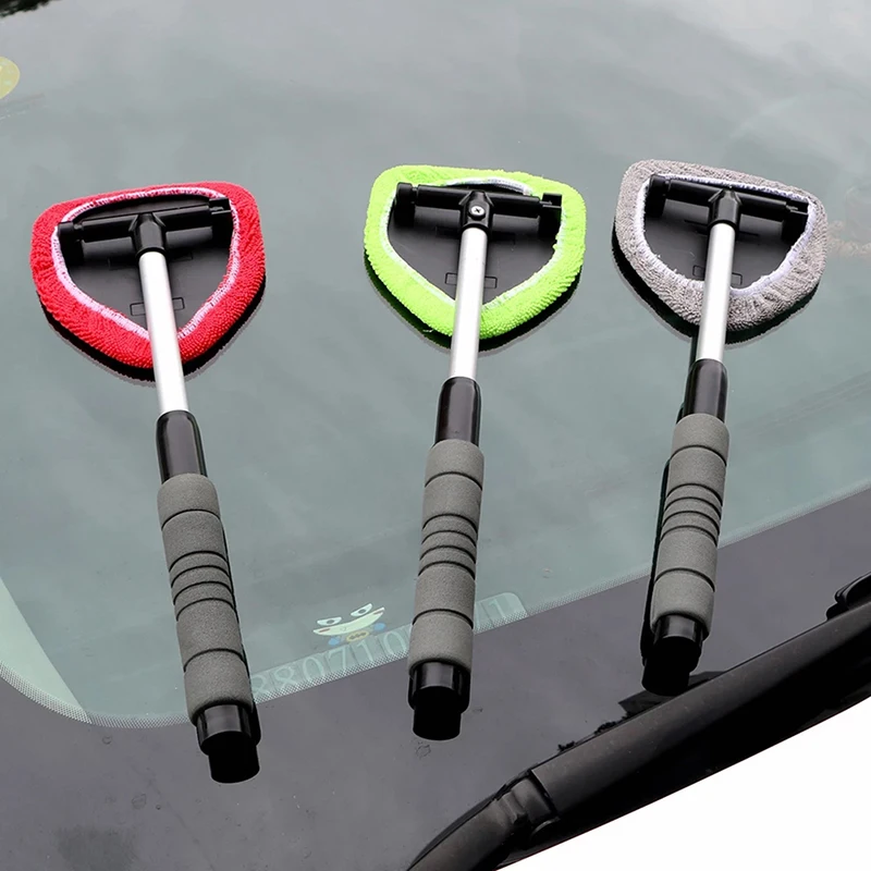 

1PC Car Window Cleaner Telescopic Wash Brush Automotive Cleaning Windshield Glass Washing Vehicle Supplies Fiber Mist Eliminator