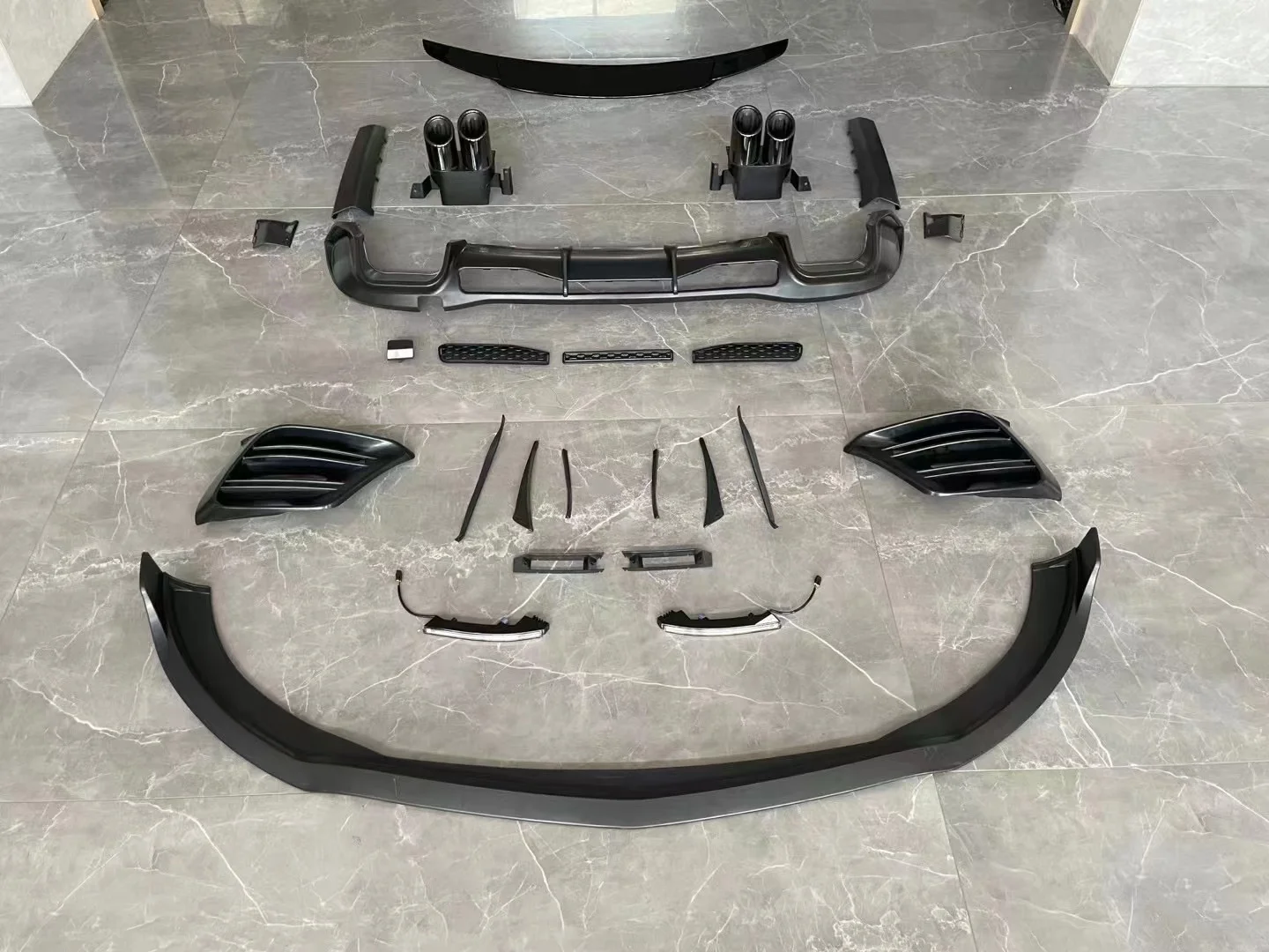 Передняя Лопата задний спойлер задняя горловина противотуманная фара крышка для Mercedes-Benz W223 S-Class brabus