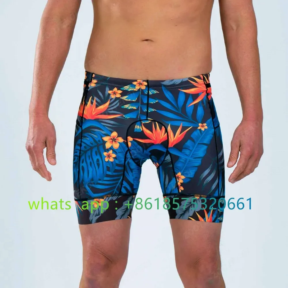 Шорты Zootekoi мужские для триатлона без бретелек спортивные дышащие бега плавания