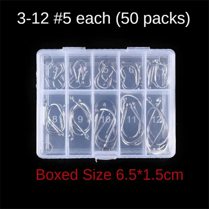 

Aorace Fishing Hooks Set High Carbon Steel Barbed FishHooks for Saltwater Freshwater Fishing Gear fishing accessories