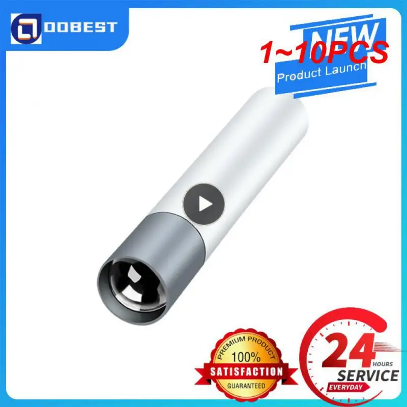 

Светодиодный мини-фонарик с зарядкой от USB, водонепроницаемый Телескопический мощный уличный портативный фонарь с зумом для работы, 1 ~ 10 шт.