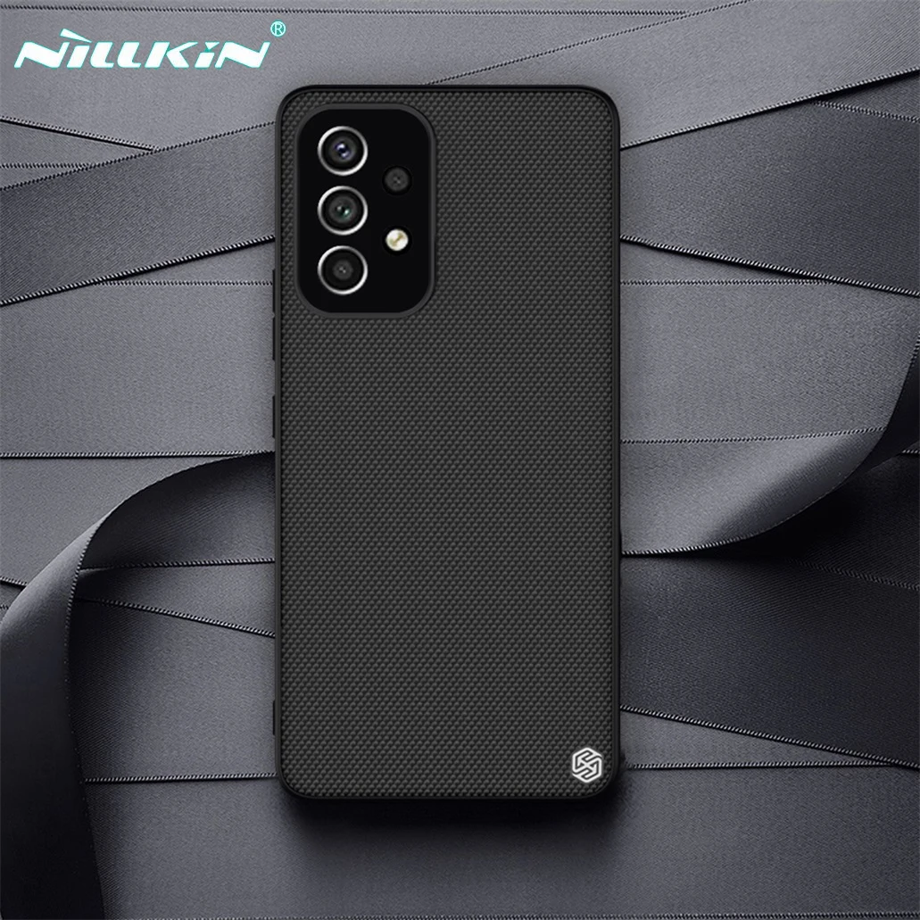 

For Samsung Galaxy A53 A73 A33 A13 A23 5G 4G Case NILLKIN Textured Nylon Fiber Case Material Weaving Non-slip Phone Back Cover