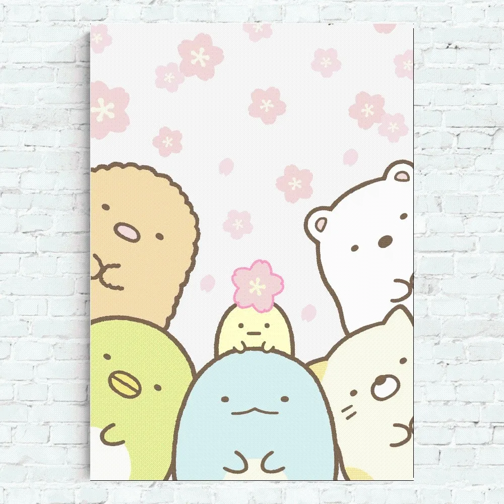Мультяшный постер Sumikko gurashi домашний офис настенный спальня гостиная кухня