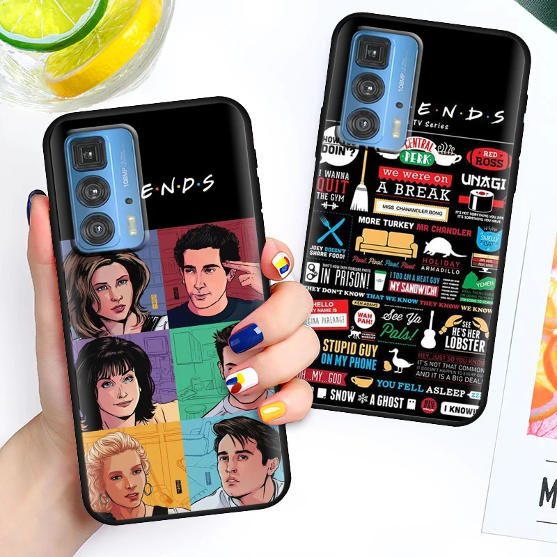 

Friends TV Show For Motorola Moto E6s 2020 Edge S Pro X3 E7i Power E20 20 Pro Lite Soft Black Phone Coque Fundas