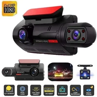 car driving recorder front and rear dual lens night vision wide angel dvr car parking reversing dashcam kits