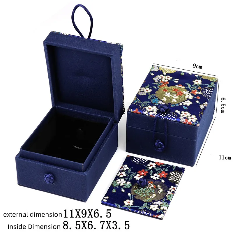 Подарочная коробка с подвеской в виде цветов роскошные китайские шелковые